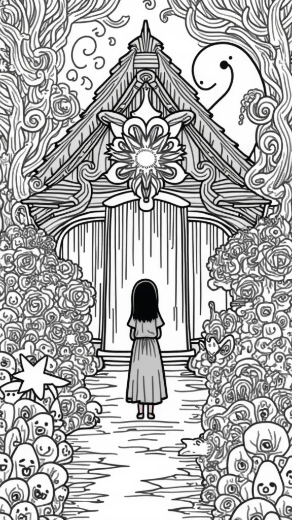 spirited away coloring page